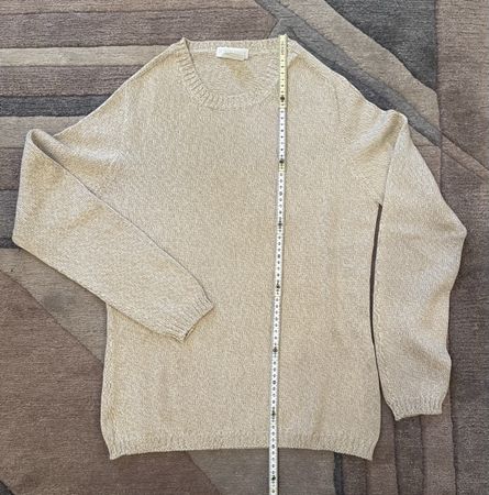 Pullover « le tricot Perugia », Baumwolle, beige-weiss